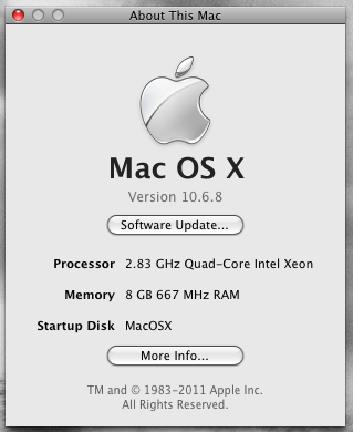 About this Mac, screenshot